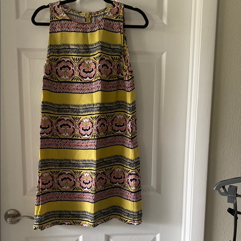 Floral Patterned Yellow Dress
